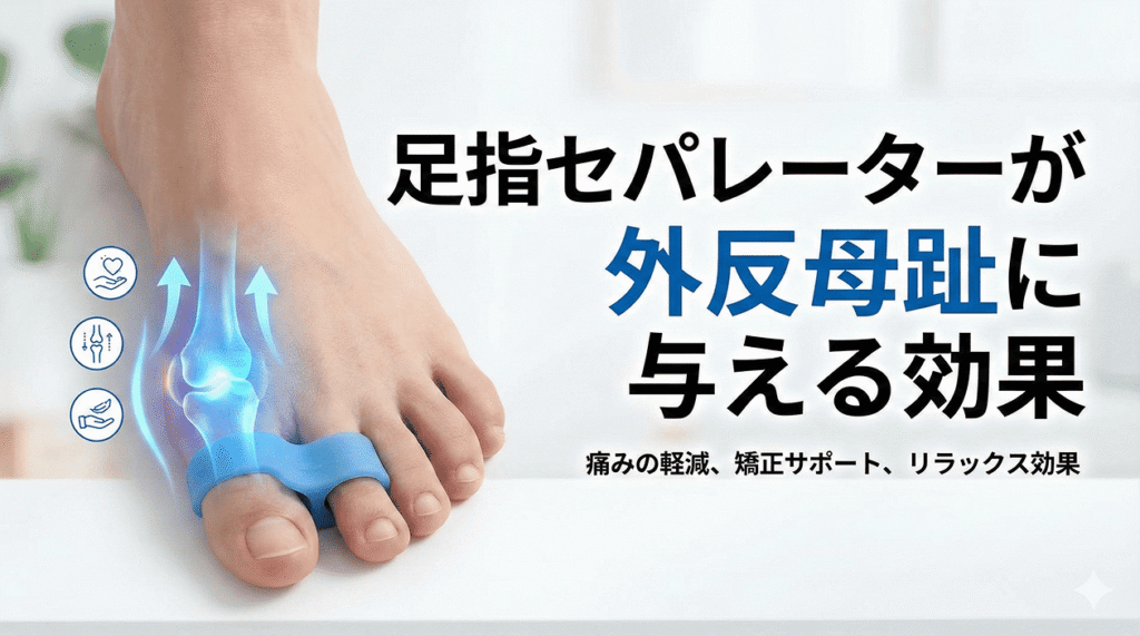 足指セパレーターと外反母趾対策の効果