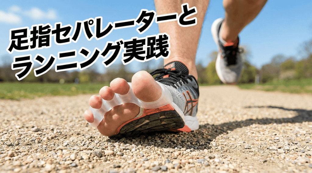 足指セパレーターとランニング実践