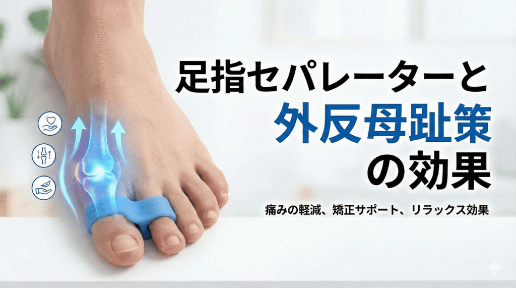 足指セパレーターが外反母趾に与える効果