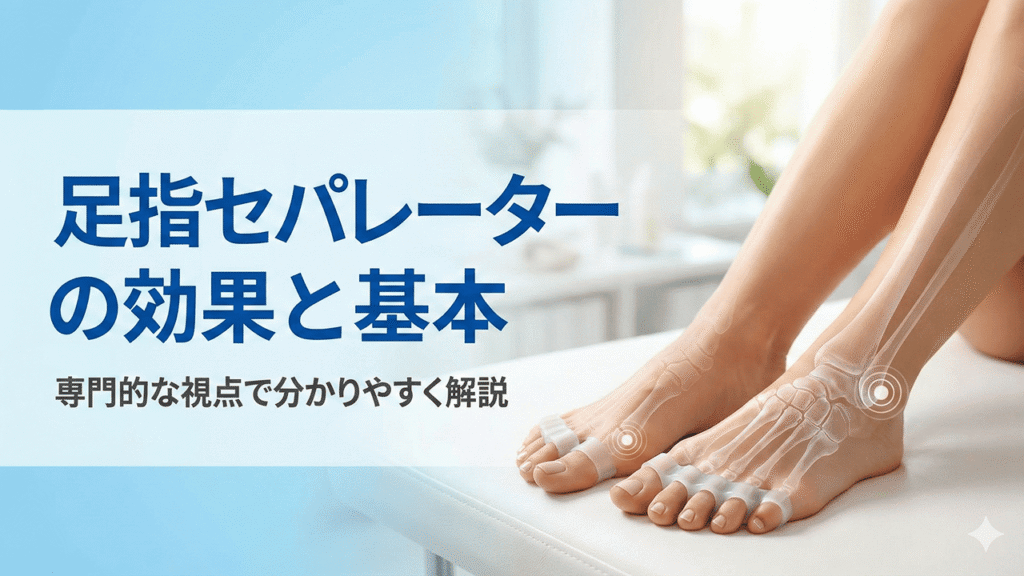 足指セパレーターの効果と基本