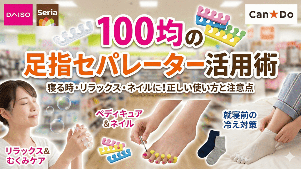 100均の足指セパレーター活用術