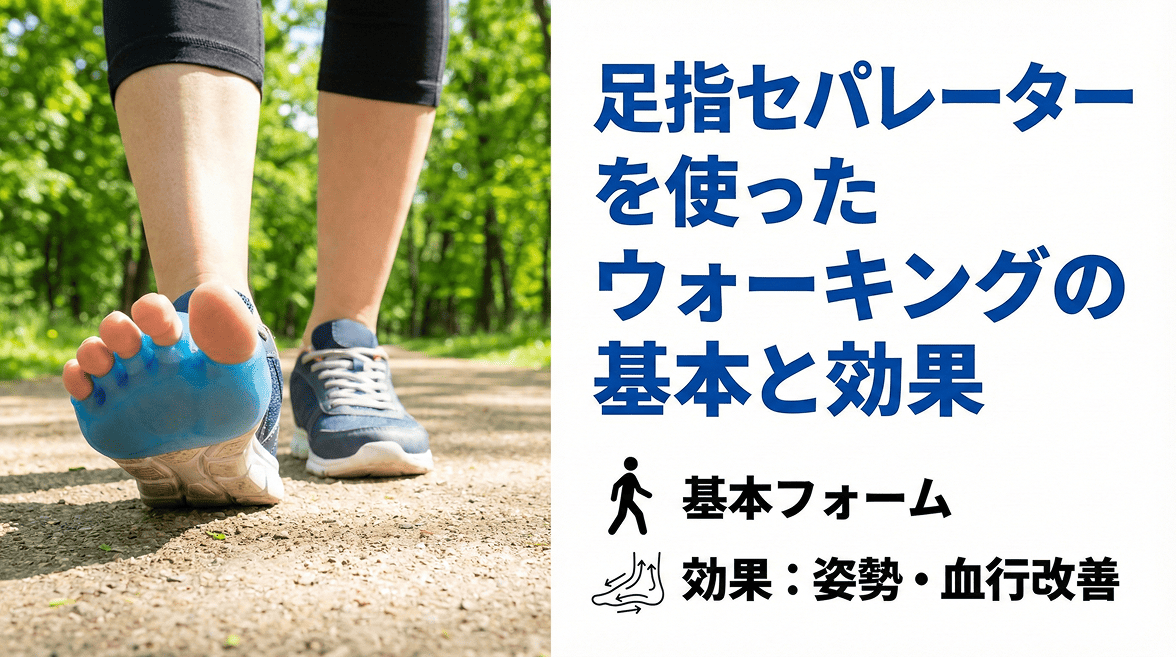 足指セパレーターを使ったウォーキングの基本と効果